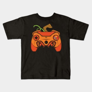 Halloween Pumpkin gamer Kids T-Shirt